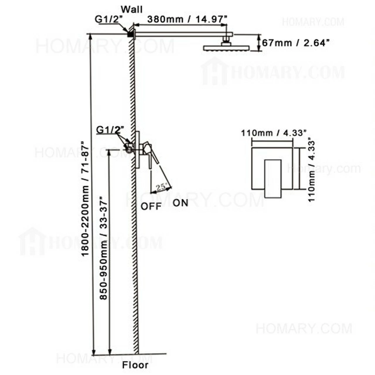 Royal Sedona One Way Shower System 5 Royal Sedona One Way Shower System - Image 3