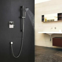 Royal Windsor One-Way Shower System W/ Slide Bar & Handheld In Chrome