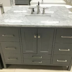Royal Olympia 48" Gray Bathroom Vanity