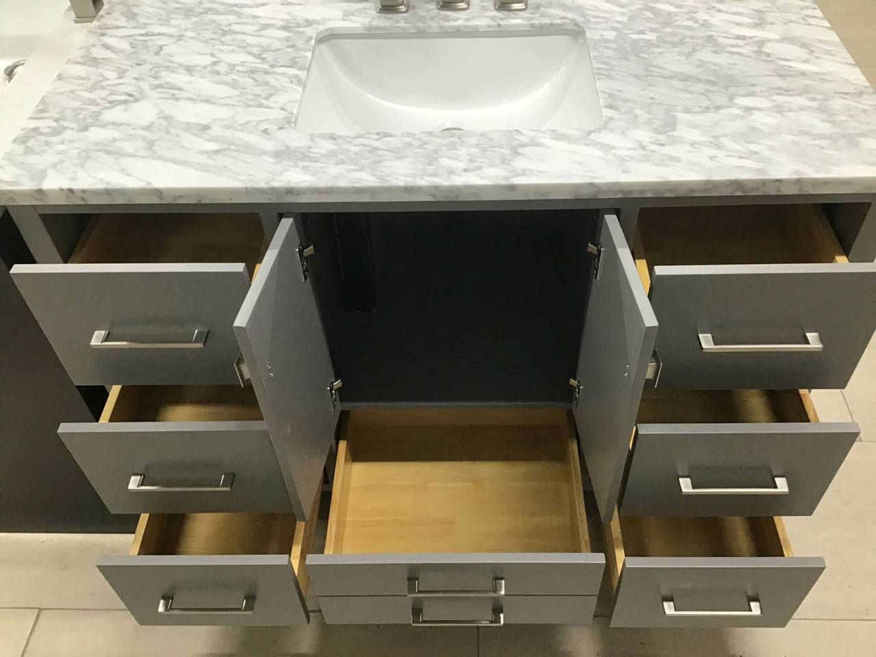 Royal Olympia 48" Gray Bathroom Vanity 4 Royal Olympia 48" Gray Bathroom Vanity - Image 2