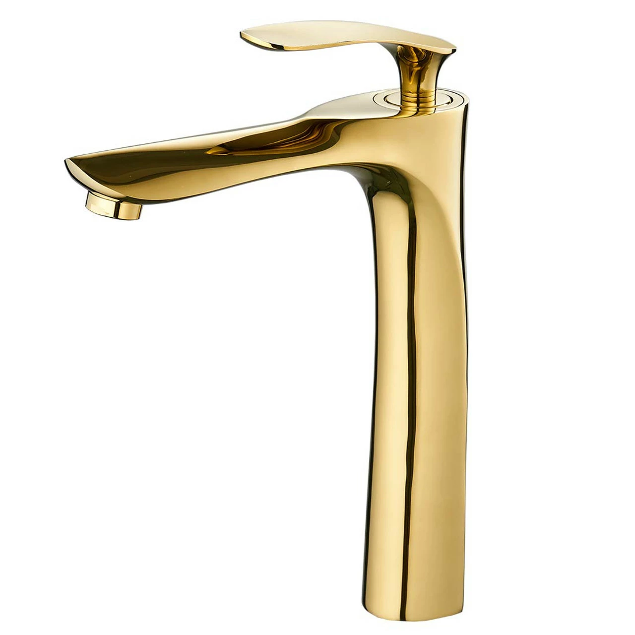 Royal LUXE Tall Single Handle Lav Faucet Polished Gold 3 Royal LUXE Tall Single Handle Lav Faucet Polished Gold