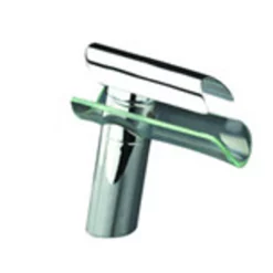 Royal Single Handle Waterfall Glass Bathroom Sink Faucet