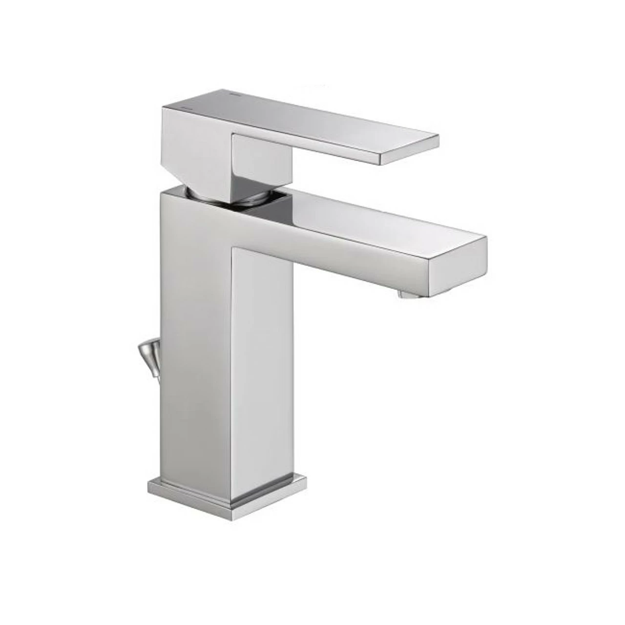 Delta Angular Modern Single Hole Bathroom Faucet With Pop-Up Drain Assembly 3 Delta Angular Modern Single Hole Bathroom Faucet With Pop-Up Drain Assembly