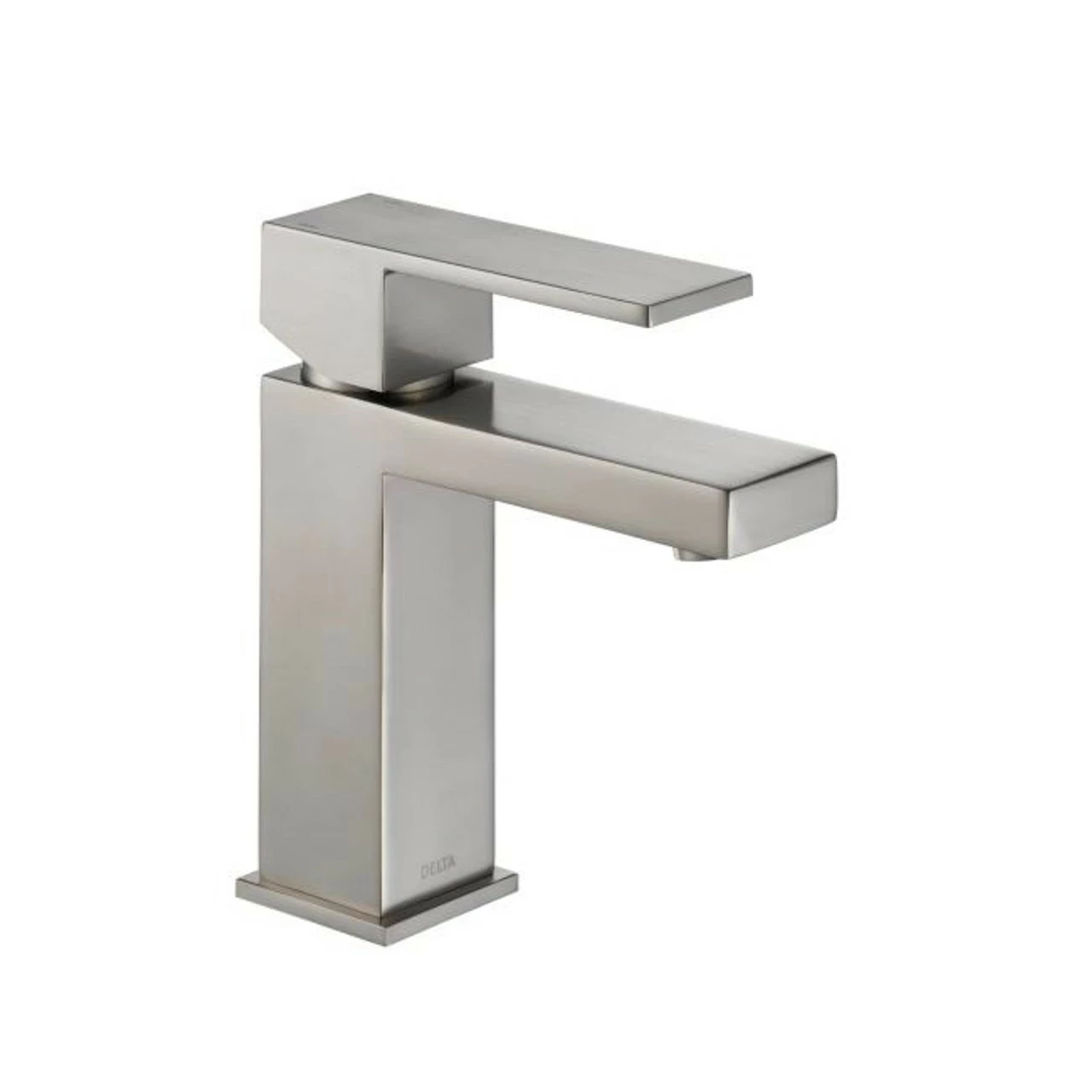 Delta Angular Modern Single Hole Bathroom Faucet With Pop-Up Drain Assembly 4 Delta Angular Modern Single Hole Bathroom Faucet With Pop-Up Drain Assembly - Image 2