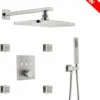 Royal Phoenix Brushed Nickel Shower With Jets
