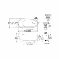 Royal Teddy Freestanding 59" Bathtub -Royal Sales Store 6522 59 0 10434.1642524718