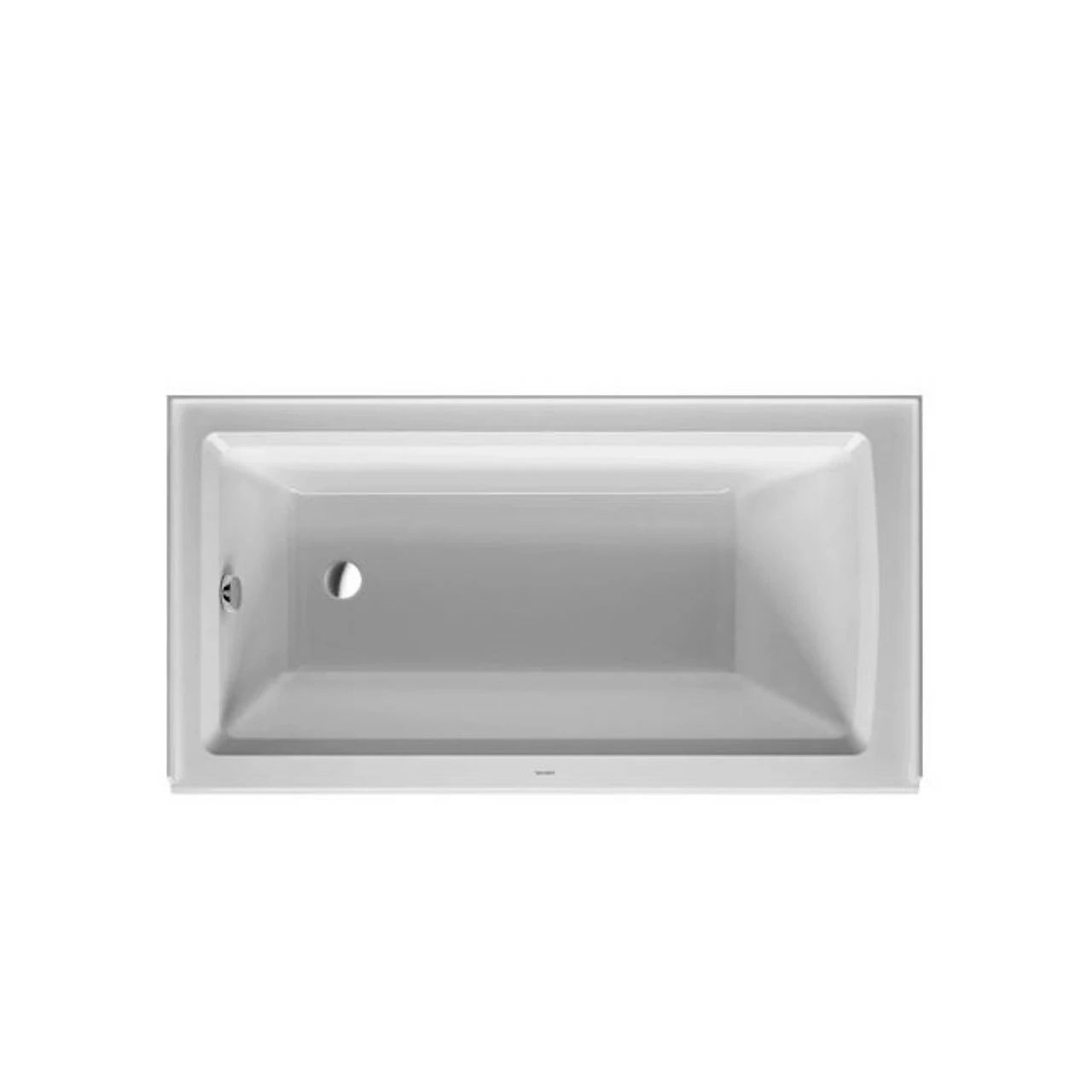 Duravit Architec 60" Alcove Acrylic Soaking Tub With Left Drain And Overflow 3 Duravit Architec 60" Alcove Acrylic Soaking Tub With Left Drain And Overflow