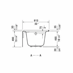 Duravit Architect 66" Alcove Acrylic Soaking Tub With Left Drain And Overflow -Royal Sales Store 700408 L 19TALL 2 66757 78830.1656521061