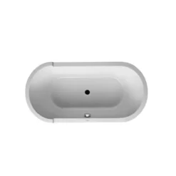 Duravit Starck 63" Free Standing Acrylic Soaking Tub With Center Drain And Overflow