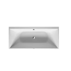 Duravit DuraSquare 71" Single Wall Resin Soaking Tub With Center Drain And Overflow