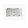 Royal Ludlam 60" Double Bathroom Vanity With Carrera Marble Top