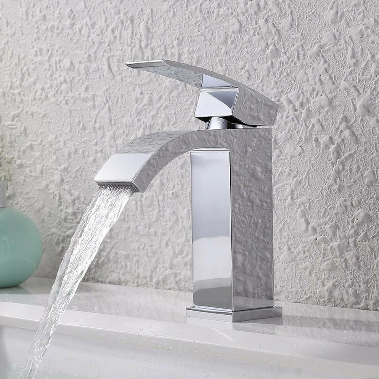Single Handle Waterfall Faucet,Chrome 3 Single Handle Waterfall Faucet,Chrome
