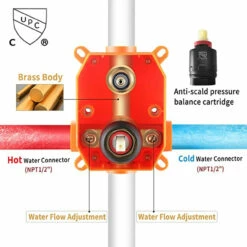 Royal Midnight Skye Matte Black 2 Way Shower System Set 9" Rain Head With Valve Included -Royal Sales Store 71LcDWseg6L. AC SX679 72825.1635430197