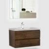 Royal Genoa 24" Rose Wood Wall Mounted Bathroom Vanity