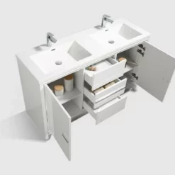 Royal Salerno 60 Inch Light Grey Bathroom Vanity With Top And Sink 7 Royal Salerno 60 Inch Light Grey Bathroom Vanity With Top And Sink -Royal Sales Store ALI 1.1 77672.1661883822