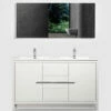 Royal Salerno 60 Inch Light Grey Bathroom Vanity With Top And Sink