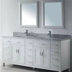 Royal Alexandria 72 Inch White Bathroom Vanity