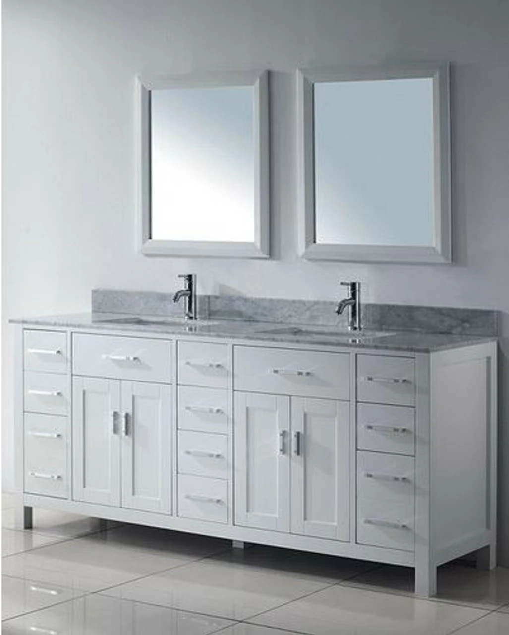 Royal Alexandria 72 Inch White Bathroom Vanity 3 Royal Alexandria 72 Inch White Bathroom Vanity