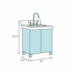 Royal Armada 30" Bathroom Vanity -Royal Sales Store ARMADA30SIZECHART 21493.1647899267