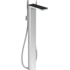 Axor MyEdition Floor Mounted Bathroom Tub Filler With Built-In Diverter - Includes Hand Shower And Decorative Trim