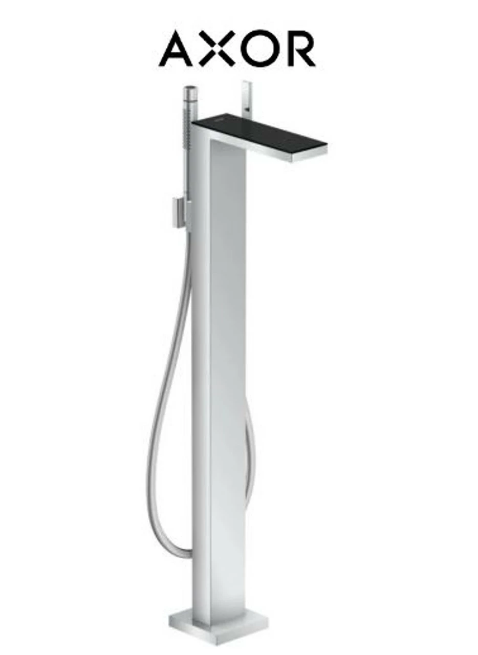 Axor MyEdition Floor Mounted Bathroom Tub Filler With Built-In Diverter - Includes Hand Shower And Decorative Trim 2 Axor MyEdition Floor Mounted Bathroom Tub Filler With Built-In Diverter - Includes Hand Shower And Decorative Trim