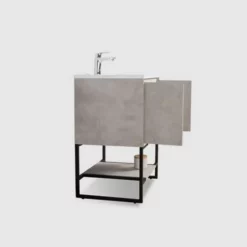 Royal Brescia Wall Mounted 24 Inch Light Grey Bathroom Vanity With Top And Sink -Royal Sales Store Allen 1.1 89751.1661356603