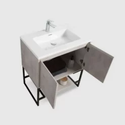 Royal Brescia Wall Mounted 30 Inch Light Grey Bathroom Vanity With Top And Sink -Royal Sales Store Allen 2.1 31853.1661357749