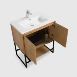 Royal Brescia Wall Mounted 24 Inch Oak Bathroom Vanity With Top And Sink 7 Royal Brescia Wall Mounted 24 Inch Oak Bathroom Vanity With Top And Sink -Royal Sales Store Allen 3.2 31593.1661359595