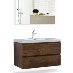 Bergamo-Floating Bathroom Vanity Wall Hung Vanity Unit With Faux Marble Integrated Top&Sink - 36 In 7 Bergamo-Floating Bathroom Vanity Wall Hung Vanity Unit With Faux Marble Integrated Top&Sink - 36 In -Royal Sales Store Angela36 3 45277.1672435807