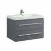 Royal Rubi Arto 30" Wall Mount Bathroom Vanity Grey -Royal Sales Store Arto 30 19983 80768.1674575069