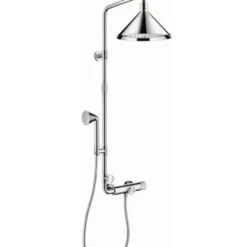 Axor Front Shower System Package With Shower Head And Handshower On Sliding Wallbar - Valve Not Included