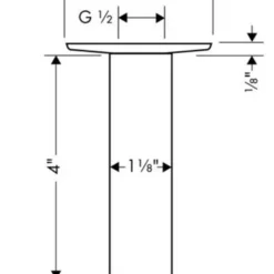 Axor Uno Thermostatic Shower System With Shower Head, Handshower, Slide Bar, And Volume Control - Includes Rough-In Valve 23 Axor Uno Thermostatic Shower System With Shower Head, Handshower, Slide Bar, And Volume Control - Includes Rough-In Valve -Royal Sales Store Axor 7.1 29785.1651765588