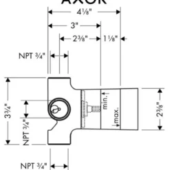 Axor Uno Thermostatic Shower System With Shower Head, Handshower, Slide Bar, And Volume Control - Includes Rough-In Valve 22 Axor Uno Thermostatic Shower System With Shower Head, Handshower, Slide Bar, And Volume Control - Includes Rough-In Valve -Royal Sales Store Axor 7.2 54148.1651765588