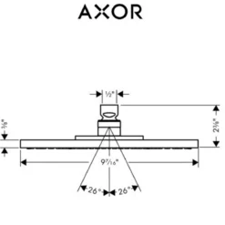 Axor Uno Thermostatic Shower System With Shower Head, Handshower, Slide Bar, And Volume Control - Includes Rough-In Valve 18 Axor Uno Thermostatic Shower System With Shower Head, Handshower, Slide Bar, And Volume Control - Includes Rough-In Valve -Royal Sales Store Axor 7.6 26738.1651765588