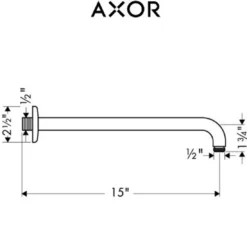 Axor Citterio Thermostatic Shower System With Shower Head, Handshower, Slide Bar, And Volume Control - Includes Rough-In Valve -Royal Sales Store Axor 8.3 37827.1651766117