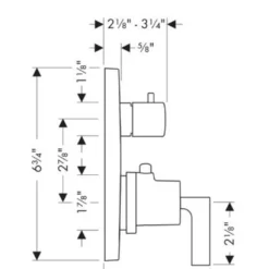 Axor Citterio Thermostatic Shower System With Shower Head, Handshower, Slide Bar, And Volume Control - Includes Rough-In Valve -Royal Sales Store Axor 8.5 22119.1651766117