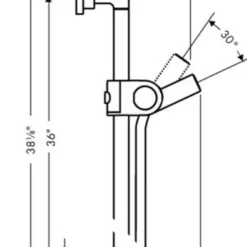 Axor Citterio Thermostatic Shower System With Shower Head, Handshower, Slide Bar, And Volume Control - Includes Rough-In Valve -Royal Sales Store Axor 8.6 02183.1651766117