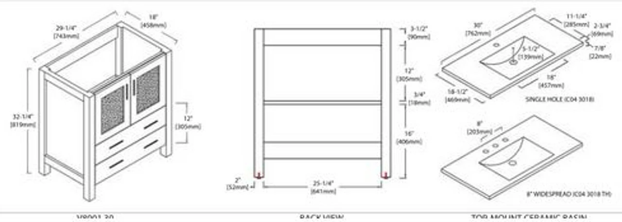Royal Miramar 30" Bathroom Vanity 7 Royal Miramar 30" Bathroom Vanity - Image 5