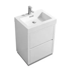 Royal Blizz 24 Inch White Freestanding Bathroom Vanity