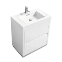 Royal Blizz 30 Inch White Freestanding Bathroom Vanity