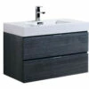 Royal Blizz 36 Inch Gray Oak Wall Mount Modern Bathroom Vanity -Royal Sales Store BLI 4.2 93603.1663689338