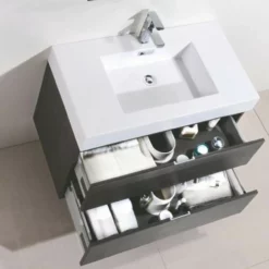 Royal Blizz 36 Inch Gray Oak Wall Mount Modern Bathroom Vanity 8 Royal Blizz 36 Inch Gray Oak Wall Mount Modern Bathroom Vanity -Royal Sales Store BLI 4.3 63547.1663689338