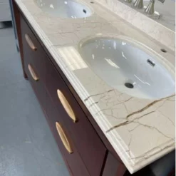 Royal Havana 60 Inch Double Sink Bathroom Vanity Solid Cherry Wood -Royal Sales Store BRK 1.2 66665.1658329473