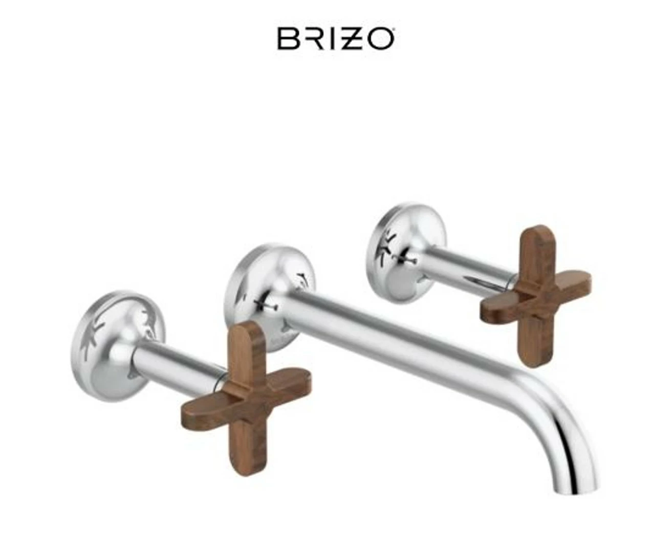 Brizo Odin 1.5 GPM Wall Mounted Widespread Bathroom Faucet 7 Brizo Odin 1.5 GPM Wall Mounted Widespread Bathroom Faucet - Image 5