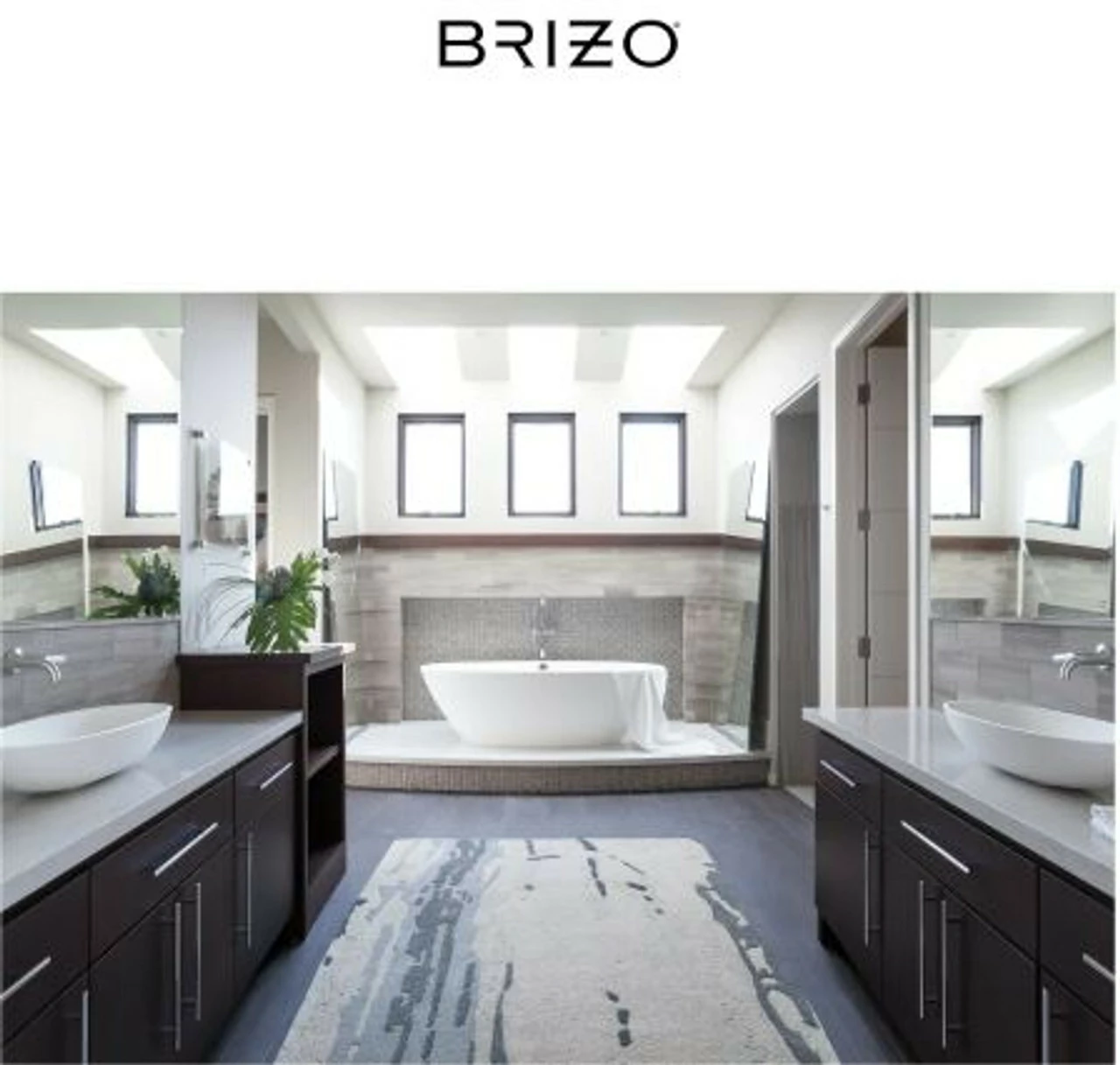 Brizo Odin 1.5 GPM Wall Mounted Widespread Bathroom Faucet 8 Brizo Odin 1.5 GPM Wall Mounted Widespread Bathroom Faucet - Image 6