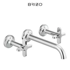 Brizo Odin 1.5 GPM Wall Mounted Widespread Bathroom Faucet 16 Brizo Odin 1.5 GPM Wall Mounted Widespread Bathroom Faucet -Royal Sales Store BRZ 1.9 87176.1655742345