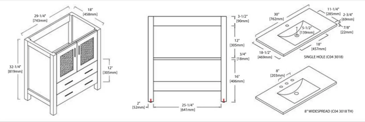 Royal Bello 30 Inch White Bathroom Vanity 5 Royal Bello 30 Inch White Bathroom Vanity - Image 3