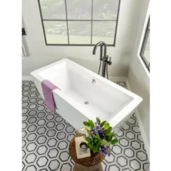 Brizo Odin Free Standing Tub Filler With Built-In Diverter - Includes Hand Shower -Royal Sales Store Brizo 1.1 Black 11240.1652970074