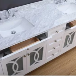 Royal Casa 72 Inch White Double Sink Bathroom Vanity -Royal Sales Store CSA 5.2 29915.1657292589