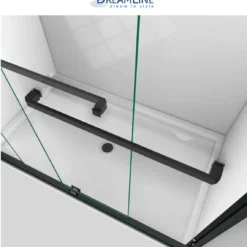 DreamLine Encore 56-60" W X 76" H Semi-Frameless Bypass Sliding Shower Door -Royal Sales Store DL 2 Black.3 31796.1653161743
